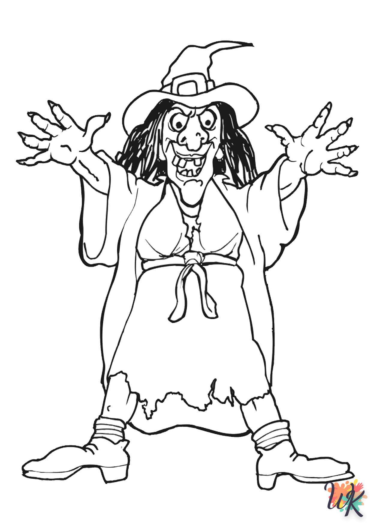 Strega 56 Disegni da Colorare Strega 54